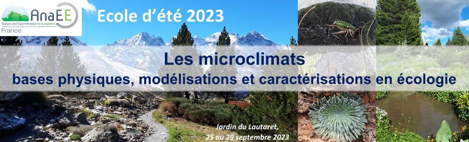 École d’été AnaEE France 2023 sur les microclimats